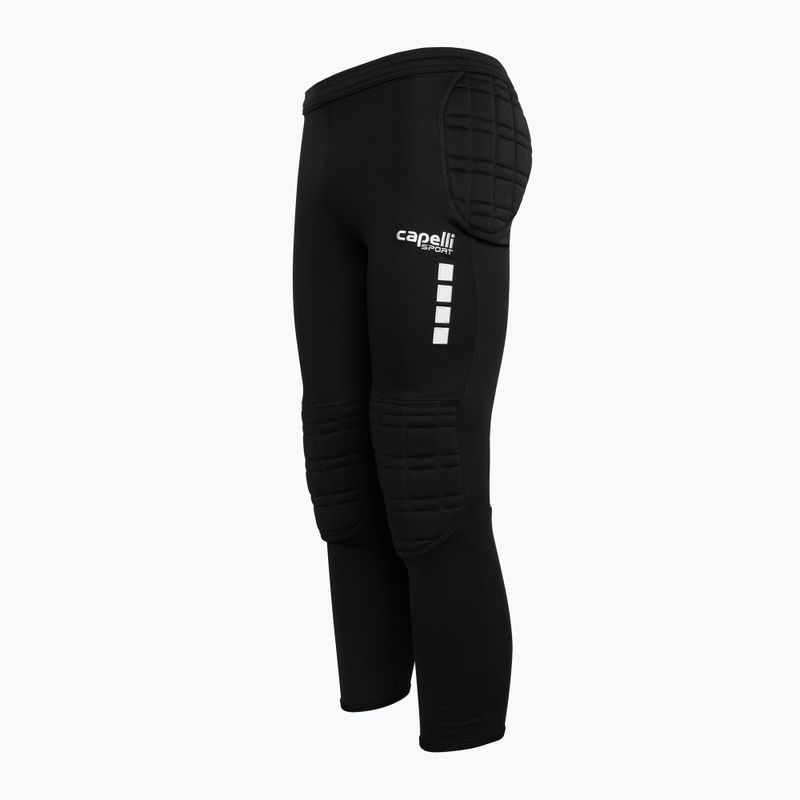 Capelli Basics I Младежки вратарски панталон с подплънки черен/бял 3