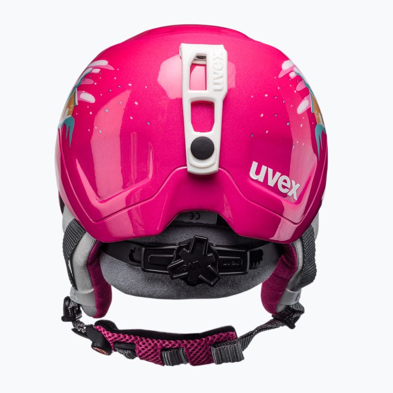 Детска ски каска UVEX Manic pink penguin 3