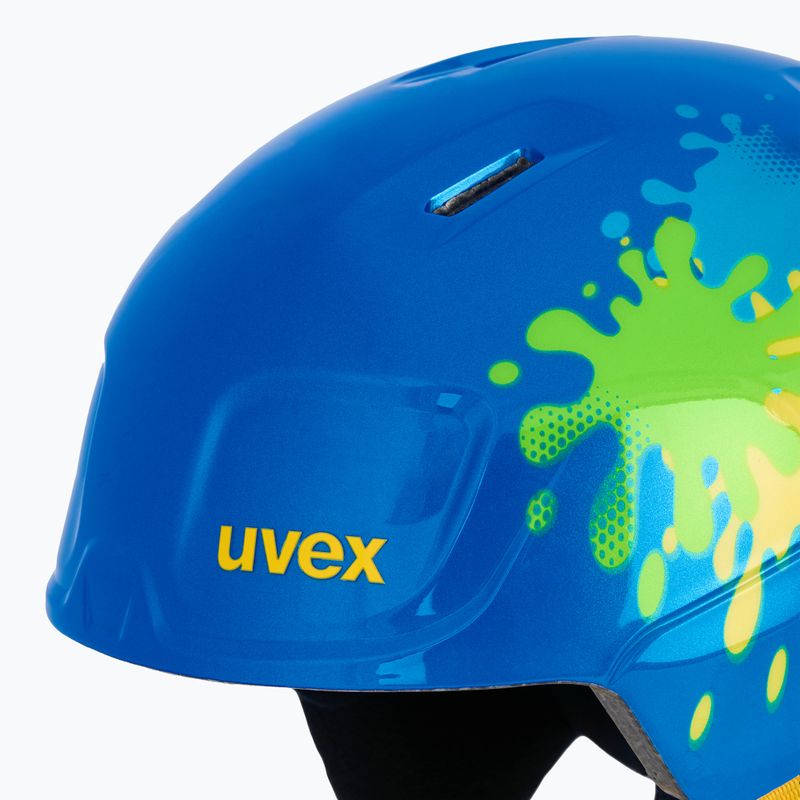 Скиорска каска UVEX Heyya blue splash 7