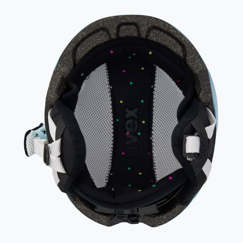 Скиорска каска UVEX Heyya blue confetti 5