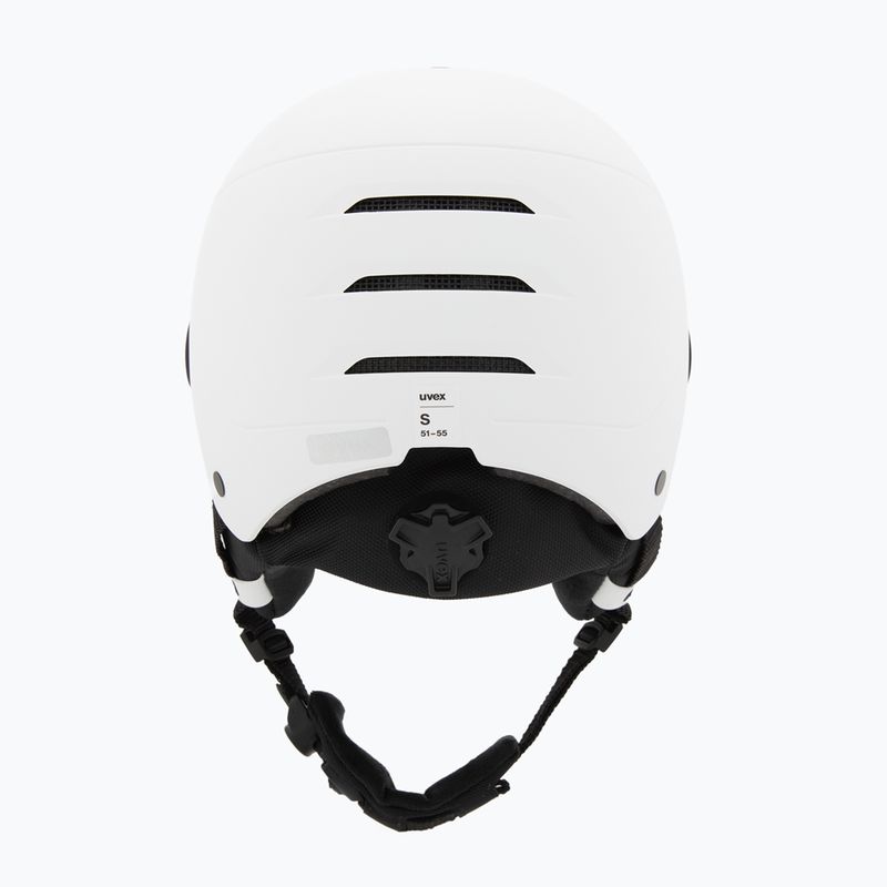 Детска скиорска каска UVEX Rocket Visor Jr white/black matt/mirror blue/smoke 4