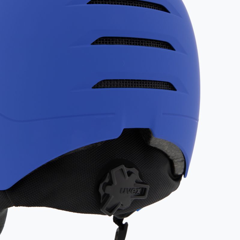 Детска ски каска UVEX Rocket Visor Jr blue matt/mirror blue/smoke 8