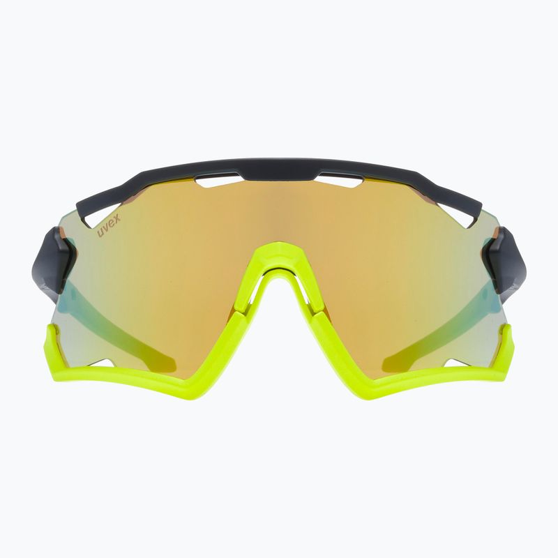 UVEX Sportstyle 228 черно-жълти матови/огледално жълти очила за колоездене 53/2/067/2616 7