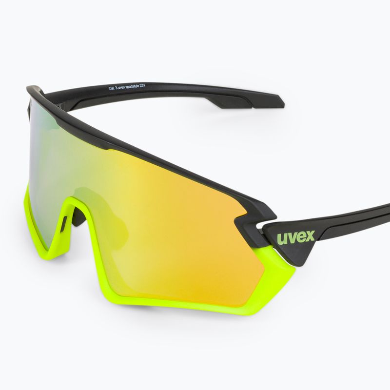 Очила за велосипед UVEX Sportstyle 231 черно-зелени S5320652616 5