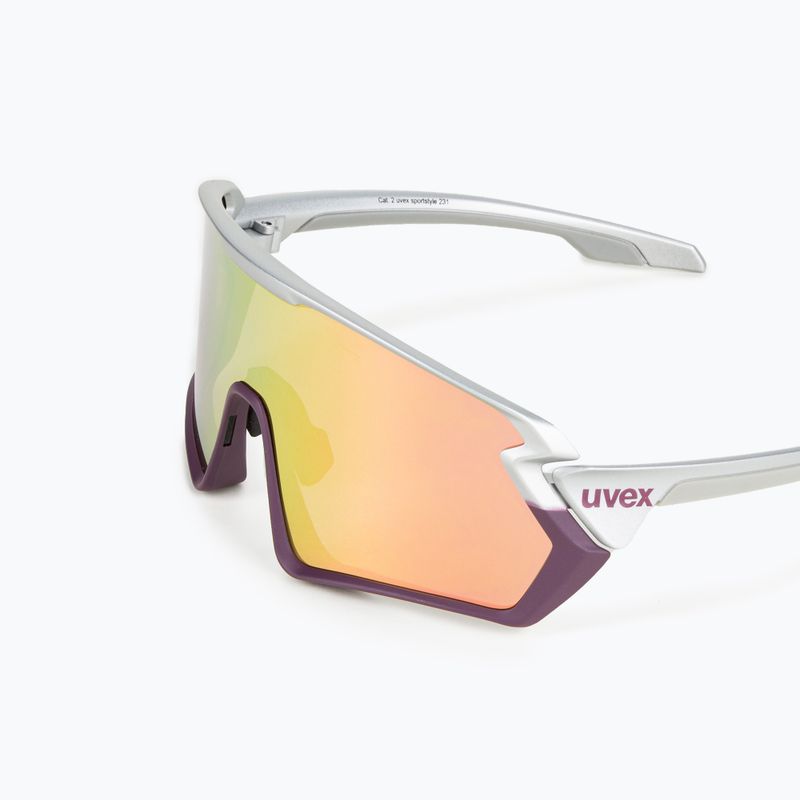 Очила за велосипед UVEX Sportstyle 231 silver-violet S5320655316 5