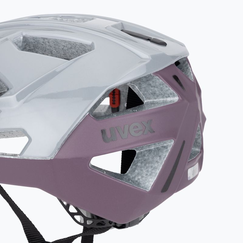 Велосипедна каска UVEX Gravel X rhino/plum 7