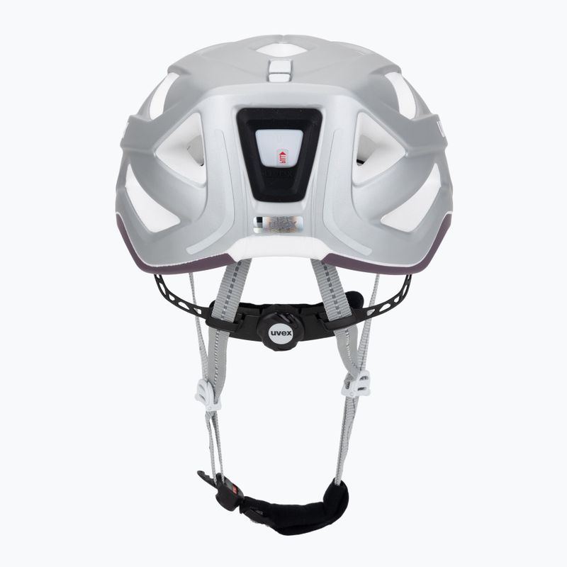 Велосипедна каска UVEX City Active silver/plum matt 4