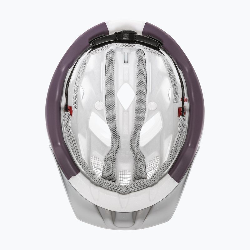 Велосипедна каска UVEX City Active silver/plum matt 6