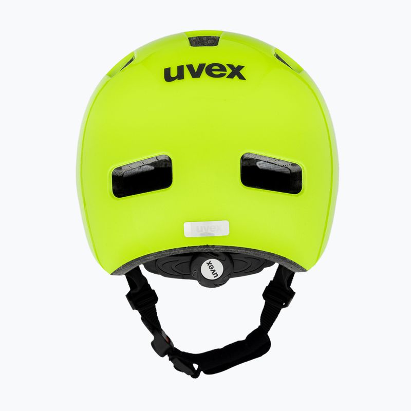 Детска велосипедна каска UVEX HLMT 4 неоново жълто 3