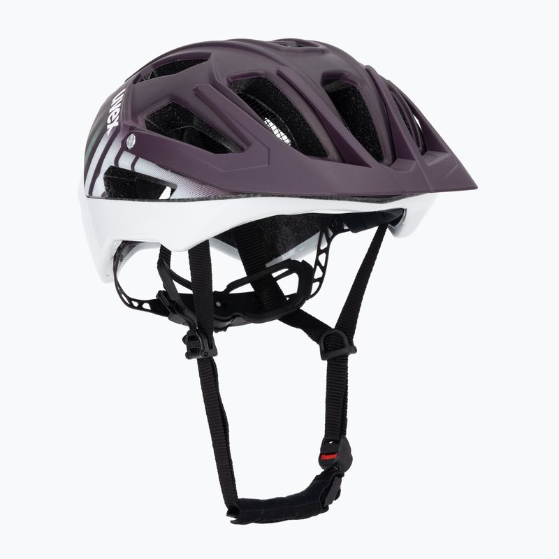 Велосипедна каска UVEX Quatro CC plum/white matt
