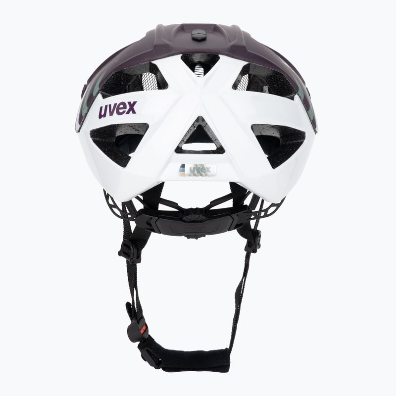 Велосипедна каска UVEX Quatro CC plum/white matt 4