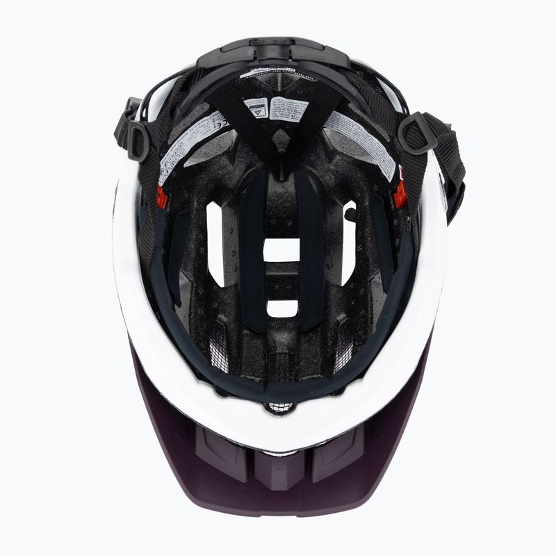 Велосипедна каска UVEX Quatro CC plum/white matt 5