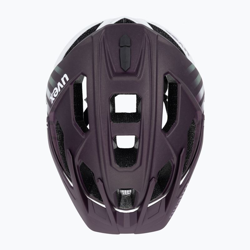 Велосипедна каска UVEX Quatro CC plum/white matt 6