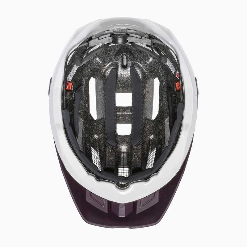 Велосипедна каска UVEX Quatro CC plum/white matt 5