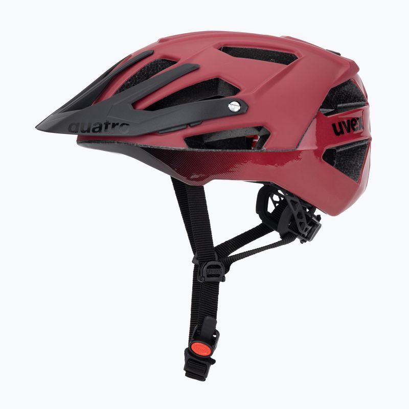 Велосипедна каска UVEX Quatro CC red/black matt 3