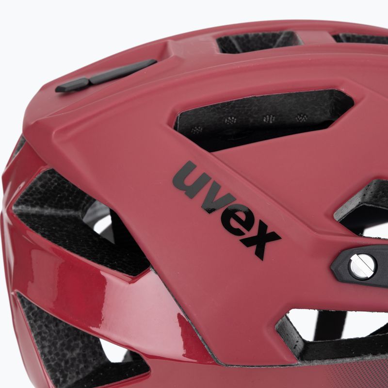 Велосипедна каска UVEX Quatro CC red/black matt 7