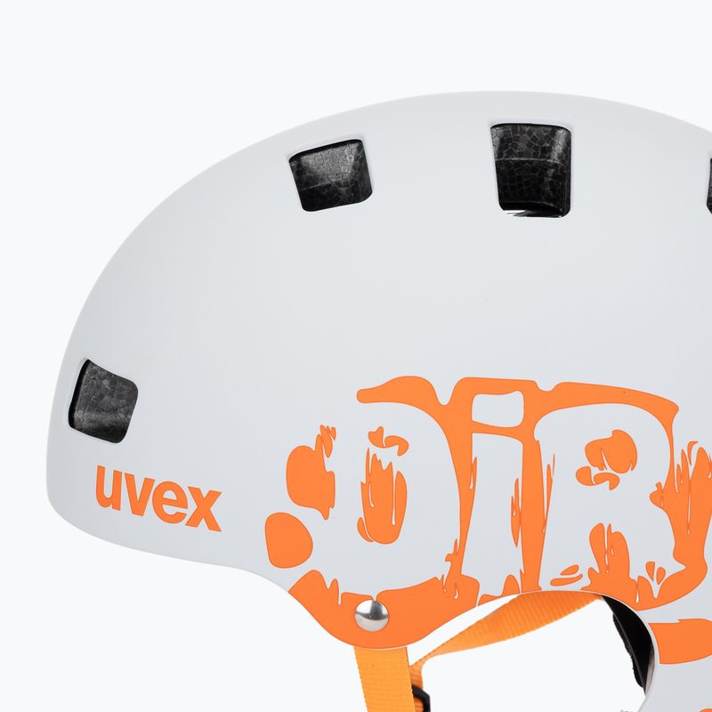Детска каска UVEX Kid 3 CC dirtbike light grey/orange 7
