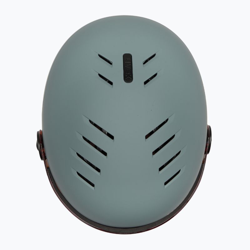 Детска ски каска UVEX Rocket Visor Jr rhino/blush matt/mirror silver/lasergold lite 6