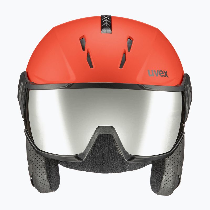 Ски каска UVEX Instinct Visor black/red 56/6/260/7005 10