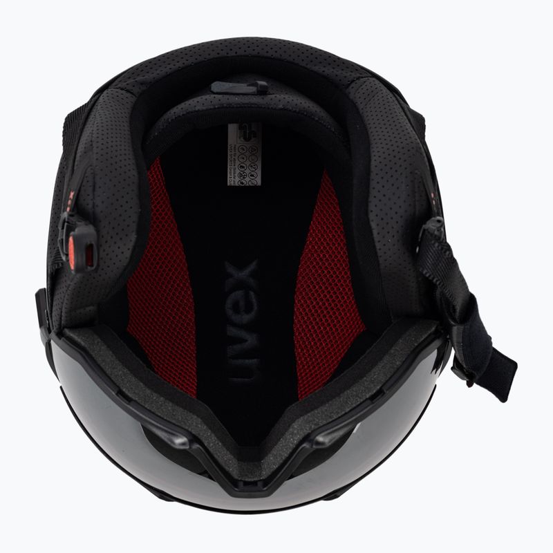 Ски каска UVEX Instinct Visor black/red 56/6/260/7005 5