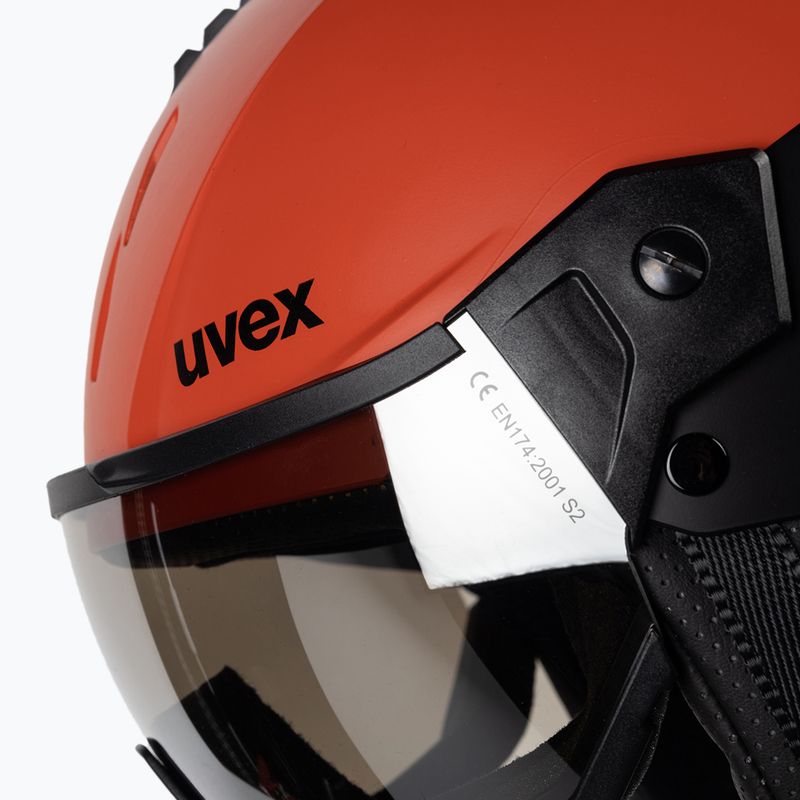 Ски каска UVEX Instinct Visor black/red 56/6/260/7005 6