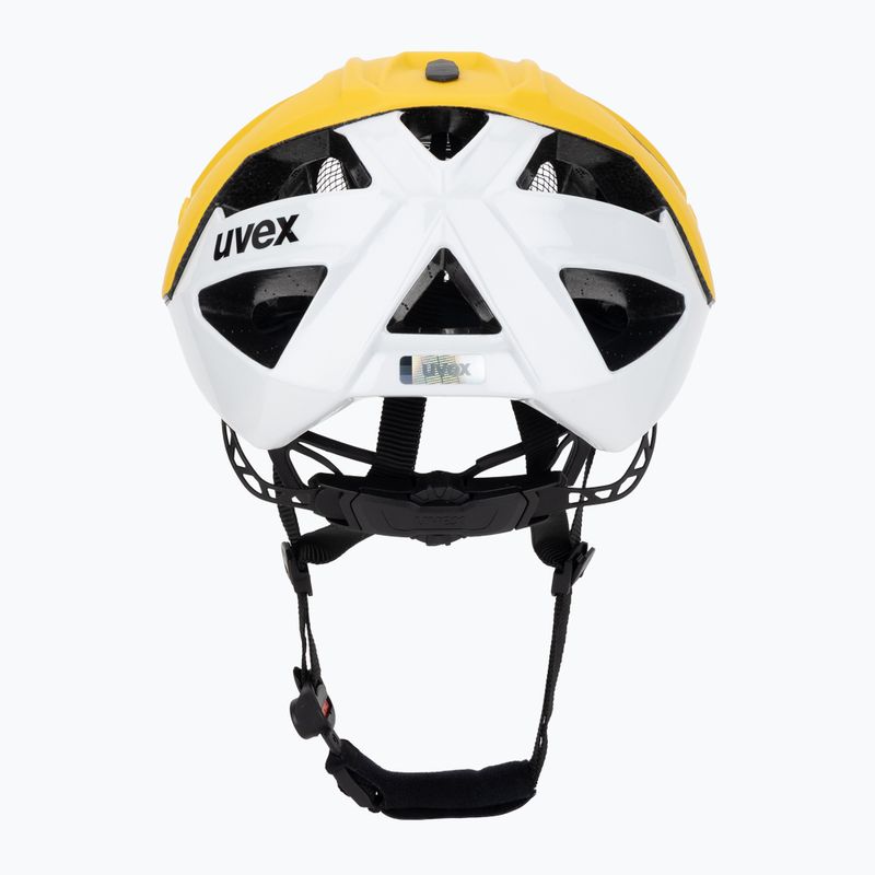 Велосипедна каска UVEX Quatro CC sunbee/ white matt 4