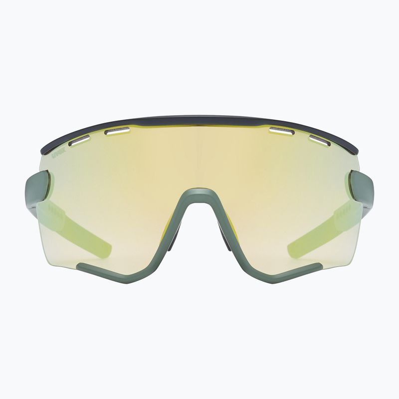 UVEX Sportstyle 236 Комплект мъховозелени черни матови/огледалножълти очила за колоездене 53/3/004/7216 8