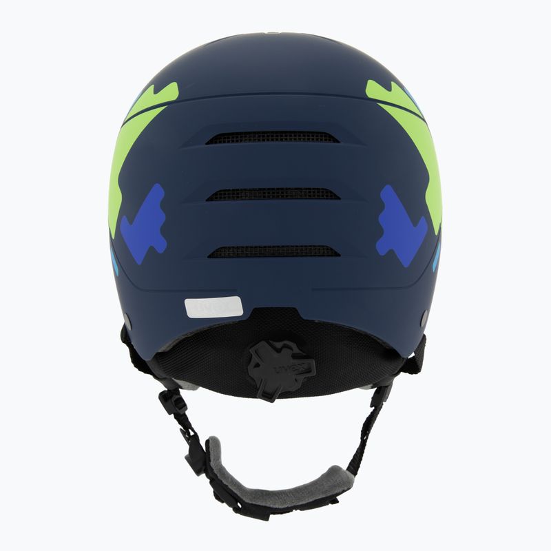 Детска ски каска UVEX Rocket Visor Jr blue matt/mirror blue/smoke 4