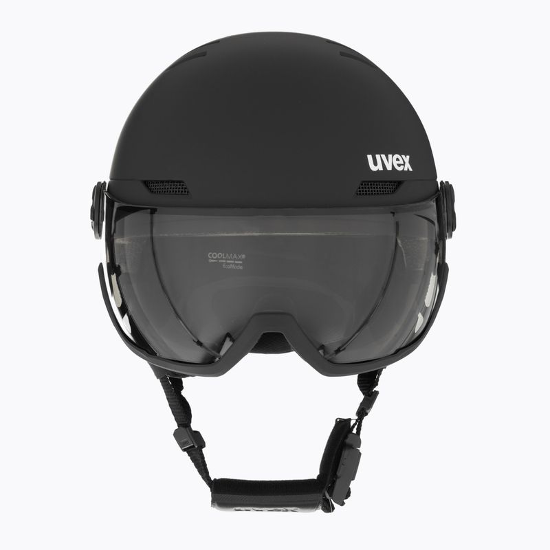 Ски каска UVEX Wanted Visor Pro V black matt/variomatc smoke 2