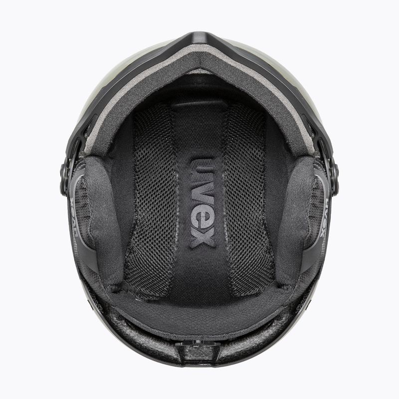 Ски каска UVEX Wanted Visor Pro V black matt/variomatc smoke 10