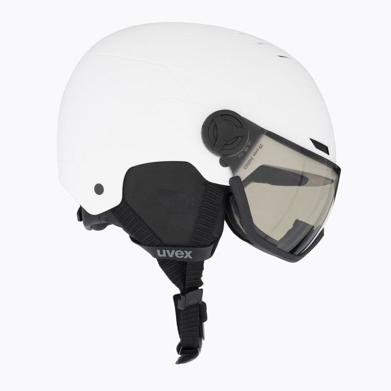 Ски каска UVEX Wanted Visor Pro V white matt/variomatc smoke 4