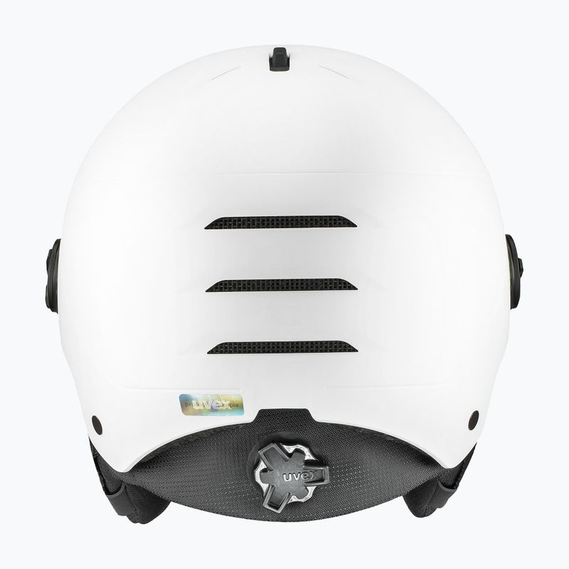 Ски каска UVEX Wanted Visor Pro V white matt/variomatc smoke 8