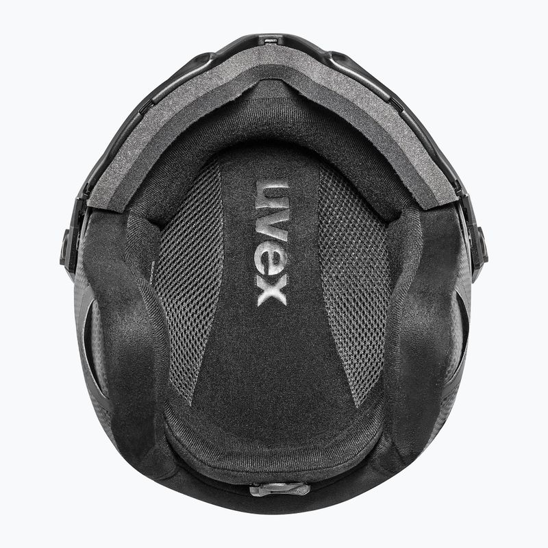 Ски каска UVEX Instinct Visor PRO V black matt/silver/silver 4