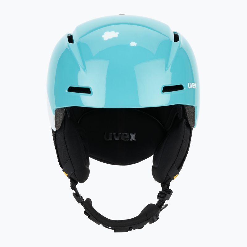 Детска скиорска каска UVEX Viti Jr turquoise rabbit 2
