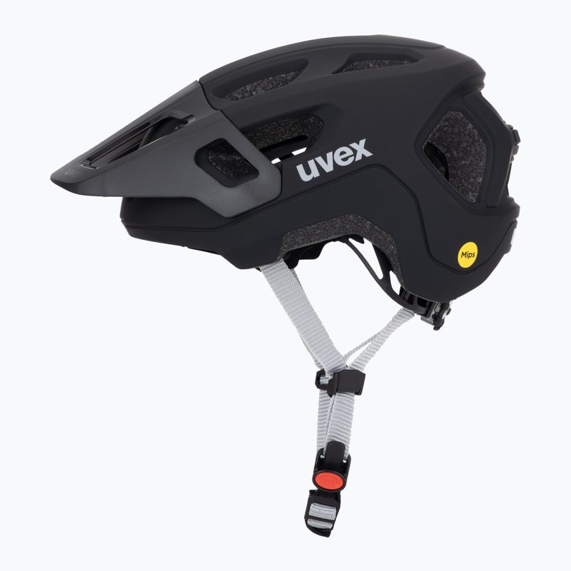 Детска велосипедна каска UVEX React MIPS Jr black matte 3