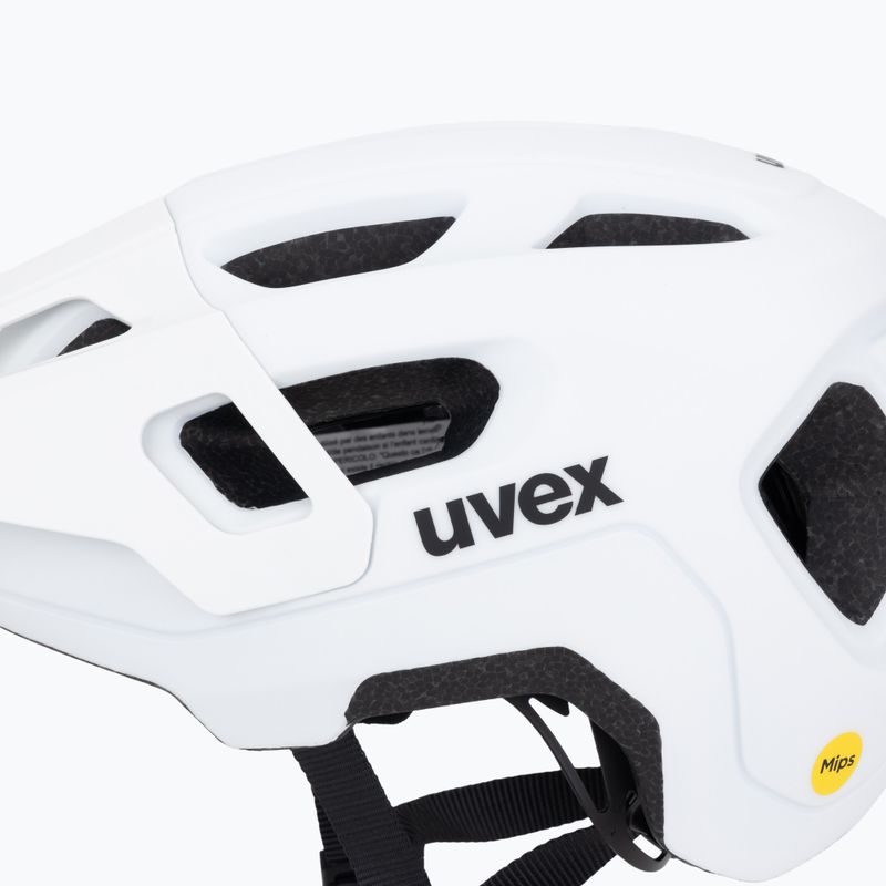 Детска велосипедна каска UVEX React MIPS Jr white matt 7