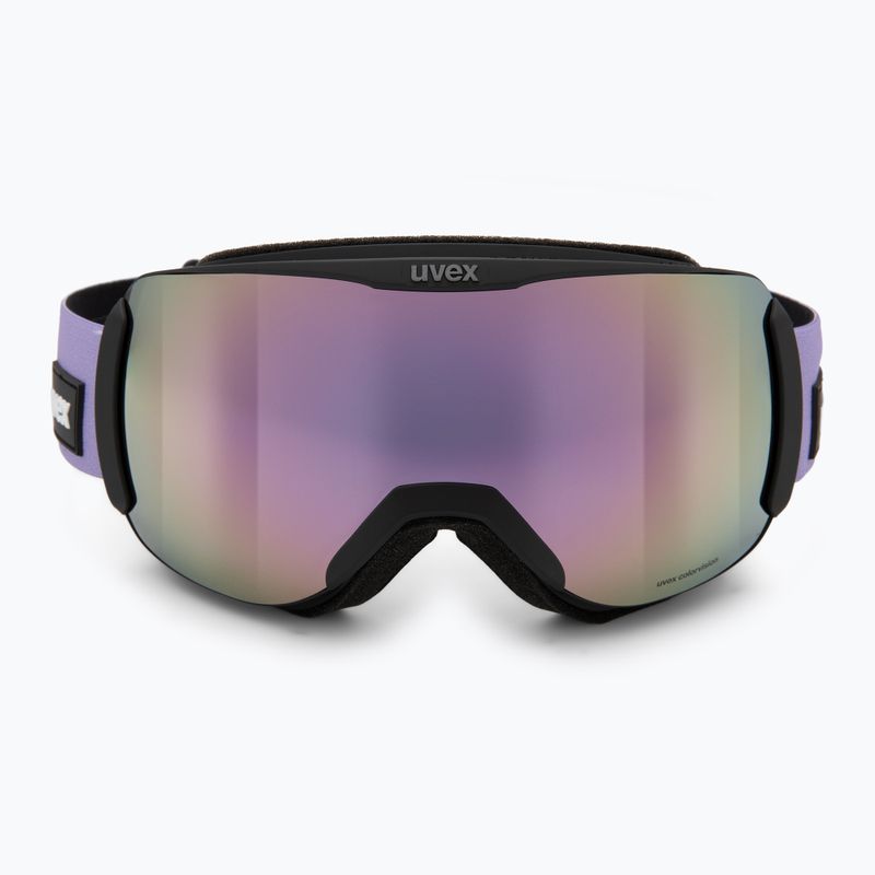 Предпазни ски очила UVEX Downhill 2100 CV black matt/mirror lavender green 2