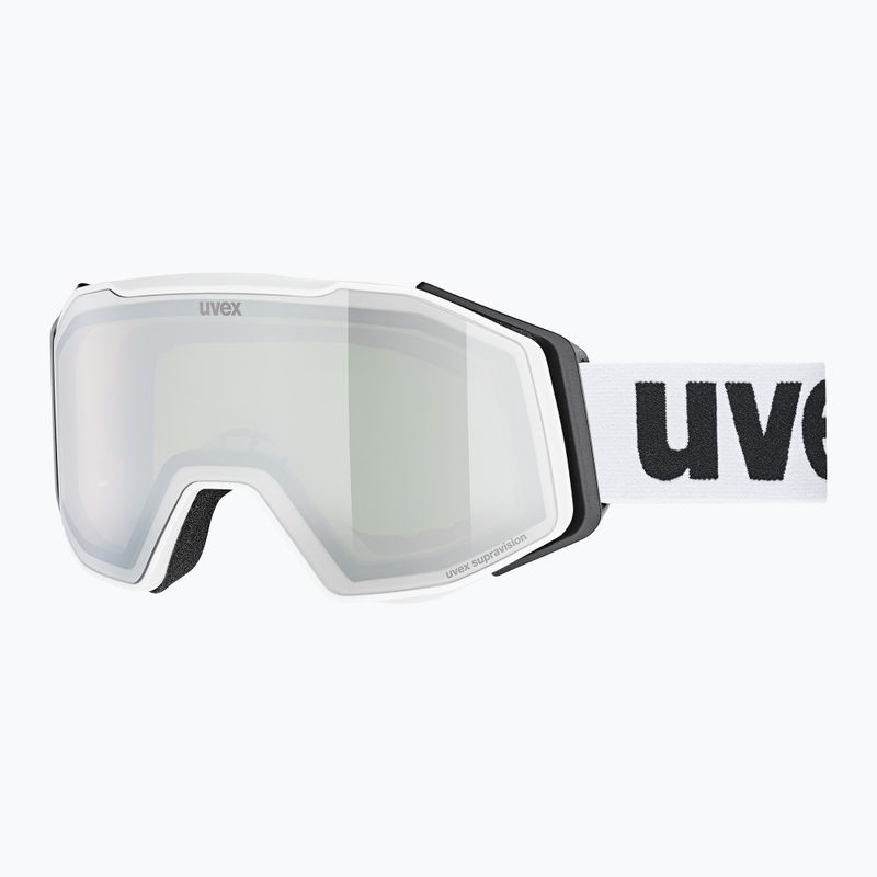 Предпазни ски очила UVEX Gravity FM white matt/mirror silver clear green