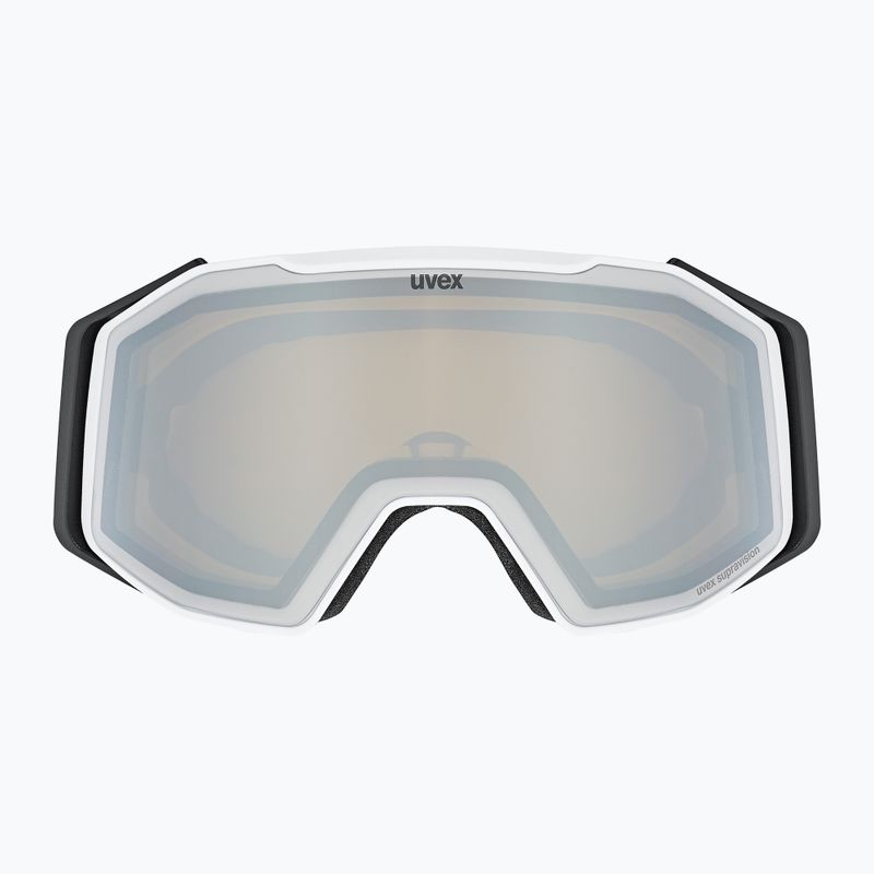 Предпазни ски очила UVEX Gravity FM white matt/mirror silver clear green 2