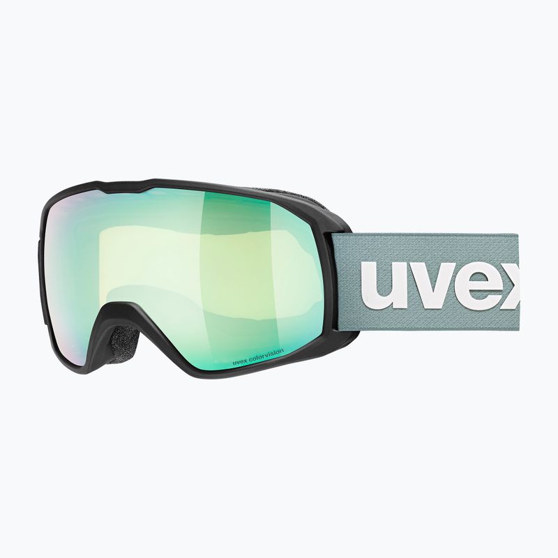 Предпазни ски очила UVEX Xcitd CV black matt/mirror opal yellow