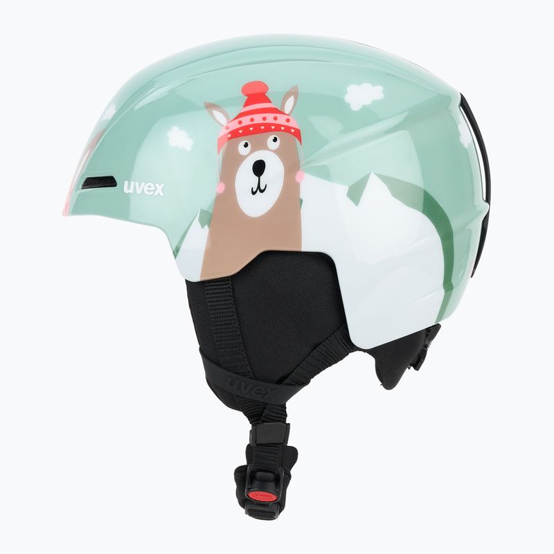 Детска скиорска каска UVEX Viti Jr jade lama 3