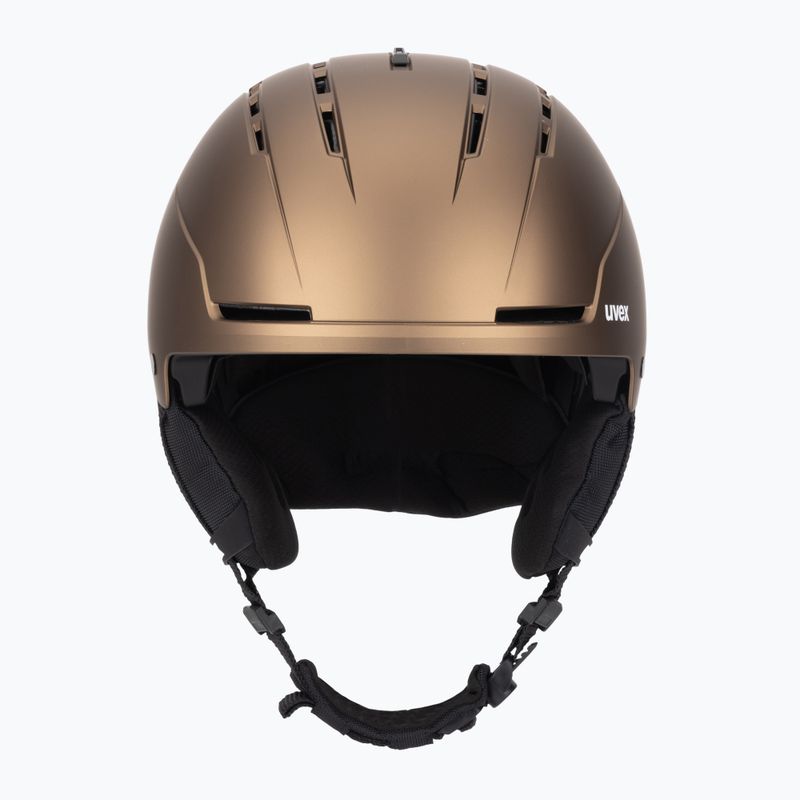 Ски каска UVEX Stance brown/black matt 2