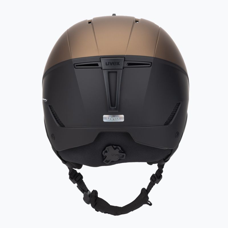 Ски каска UVEX Stance brown/black matt 4