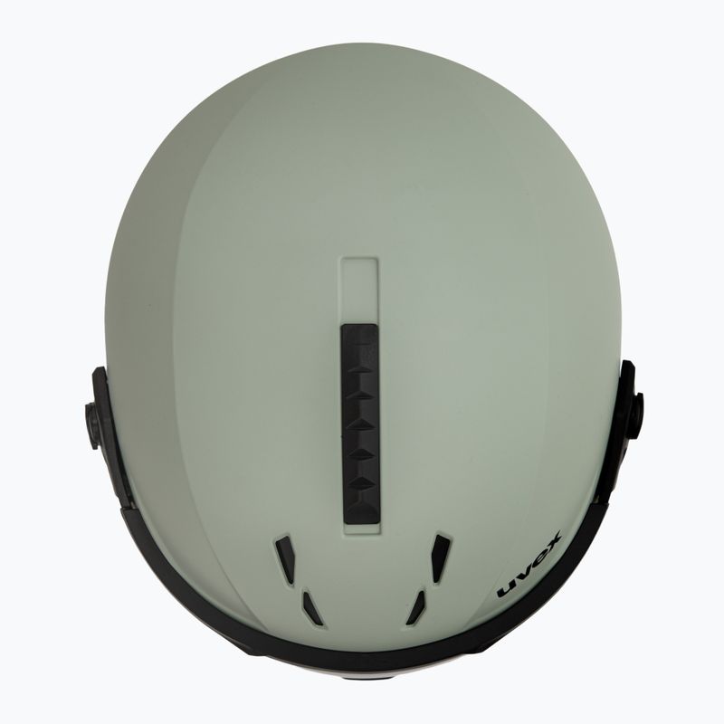 Ски каска UVEX Instinct Visor oxid green matt/mirror silver/smoke 6