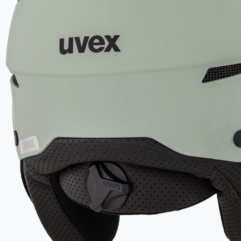 Ски каска UVEX Instinct Visor oxid green matt/mirror silver/smoke 8