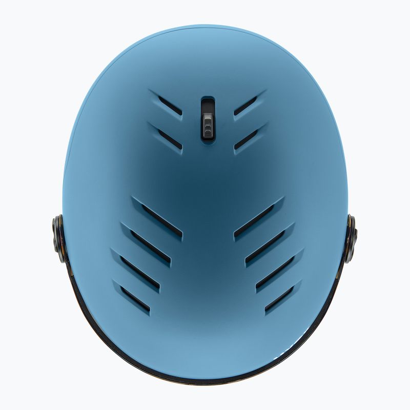 Ски каска UVEX Wanted Visor stone blue matt/mirror blue/smoke 5