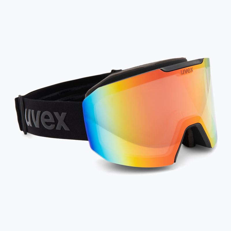Предпазни ски очила UVEX Evidnt Attract V + case black matt/mirror rainbow clear 2