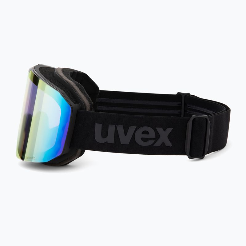 Предпазни ски очила UVEX Evidnt Attract V + case black matt/mirror rainbow clear 5