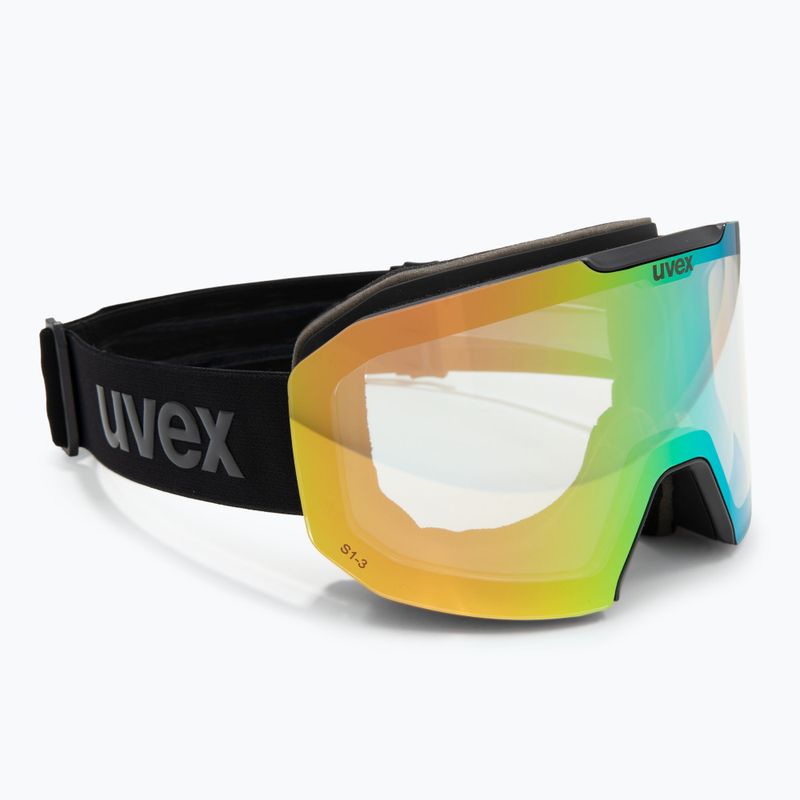 Скиорски очила UVEX Evidnt Attract V + калъф black matt/mirror green clear/yellow 2