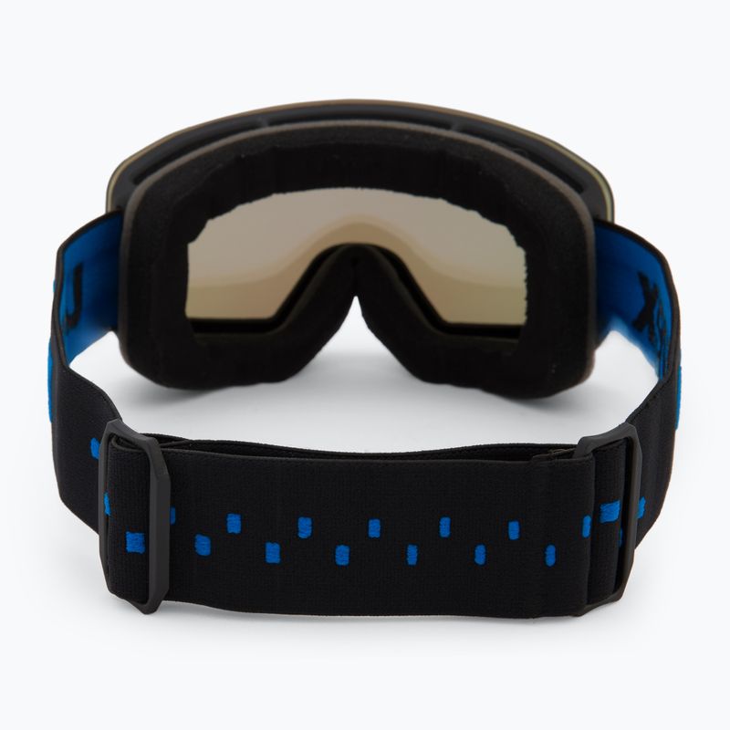 Детски предпазни ски очила UVEX Pwdr FM black matt/mirror blue smoke clear 3